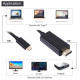 USB Type-C към HDMI кабел, 1,8m, Позлатен CA78 2