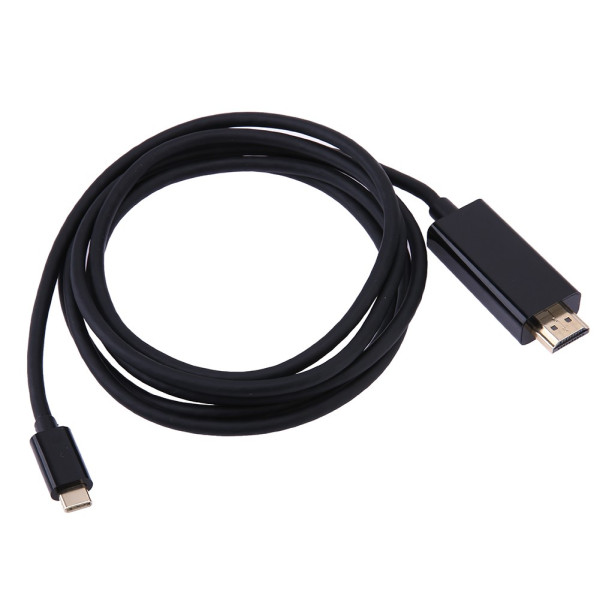 USB Type-C към HDMI кабел, 1,8m, Позлатен CA78 3