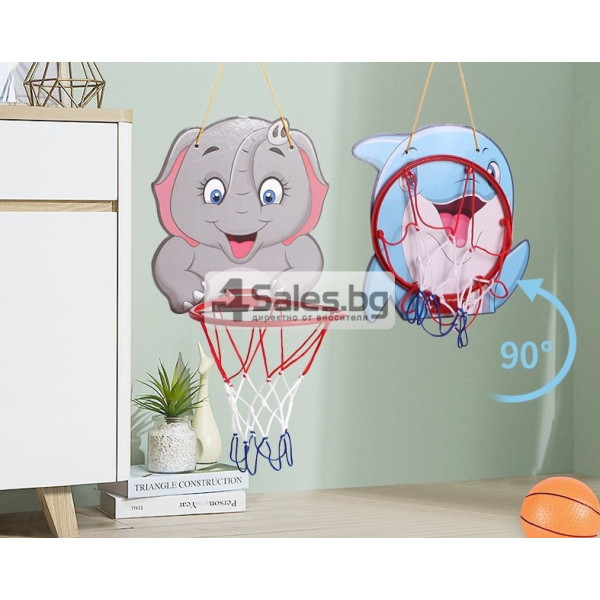 Детски баскетболен кош с надуваема баскетболна топка WJC27 2