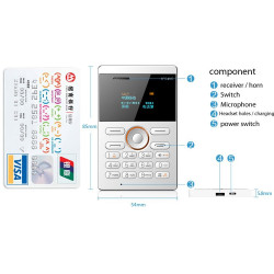 Мини мобилен телефон iFcane E1 9