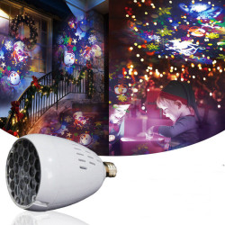 Коледна LED прожекционна лампа XL-725 Коледни и Хелоуин Мотиви 4 в 1 SD2