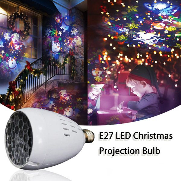 Коледна LED прожекционна лампа XL-725 Коледни и Хелоуин Мотиви 4 в 1 SD2 10