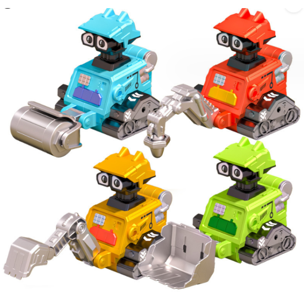 Подвижен робот играчка с дизайн на строителна машина WJC71