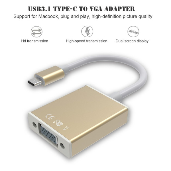 Адаптер от USB Type-C към VGA CA71