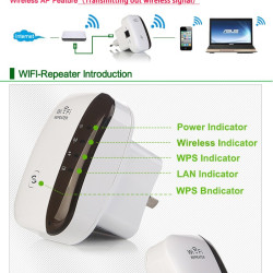 Безжичен ретранслатор на Wi-Fi сигнал с вграден усилвател WF13 3