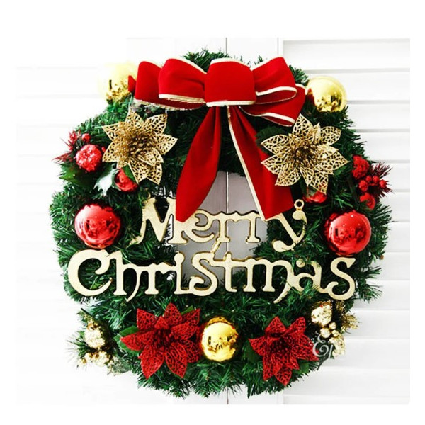 Коледен венец Mеrry Christmas с панделка - SD82 1
