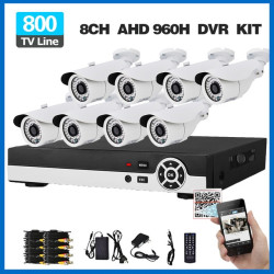 Пълен комплект за система за видеонаблюдение 8 камери и DVR устройство 17