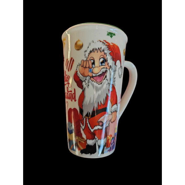 Коледна чаша с капак 15см SD88