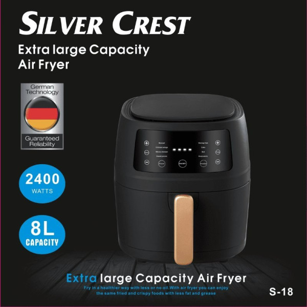 Уред за готвене с горещ въздух Silver Crest S-18, 8 литра, 2400 W 1