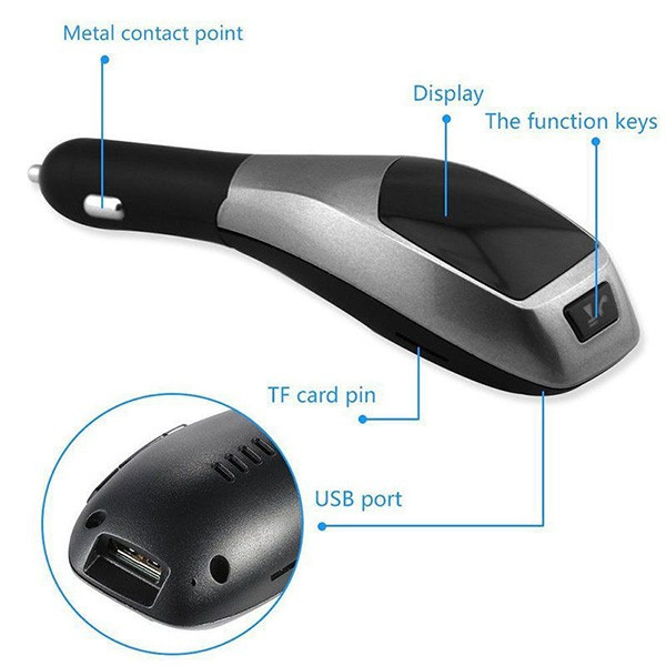 Bluetooth трансмитер за автомобил с LCD дисплей X5 HF8