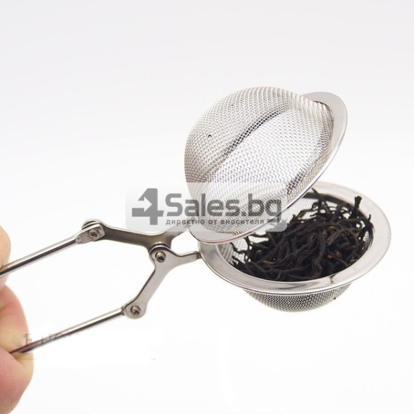Филтър за чай от неръждаема стомана с дръжка SD277 1