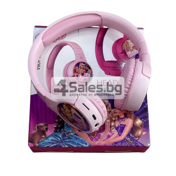 Безжични слушалки с вграден микрофон Barbie, сгъваеми и регулируеми EP22 2