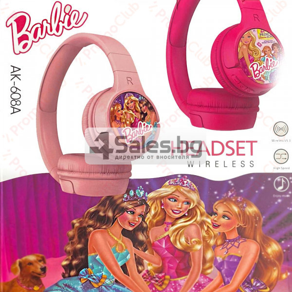 Безжични слушалки с вграден микрофон Barbie, сгъваеми и регулируеми EP22 3