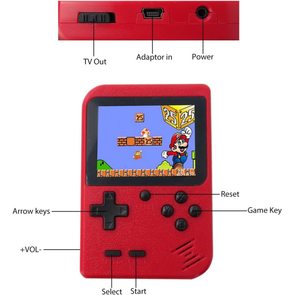 Конзола за видеоигри GameBoy ретро игра, мини ръчен плейър 7