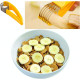 Функционална стоманена резачка за банани, резачка за плодове с ергономична дръжка SD289 4