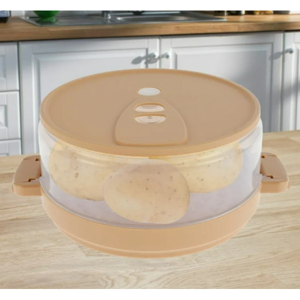 Функционален уред за приготвяне на вкусни картофи и други в микровълнова печка TV603
