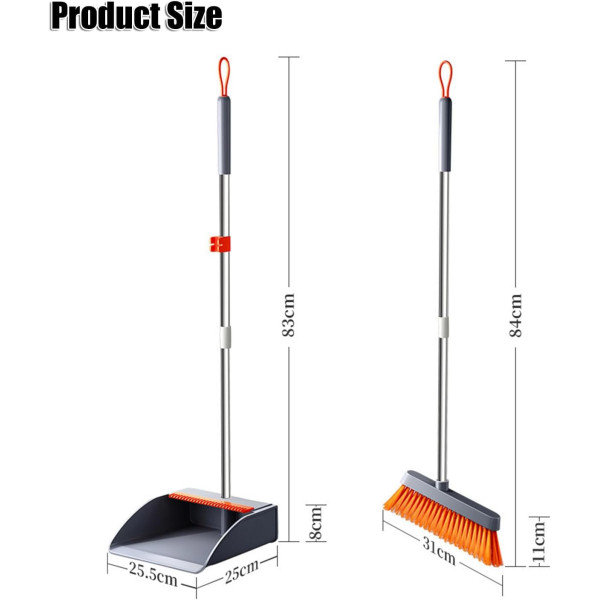 Комплект висококачествена метла с лопата SD291