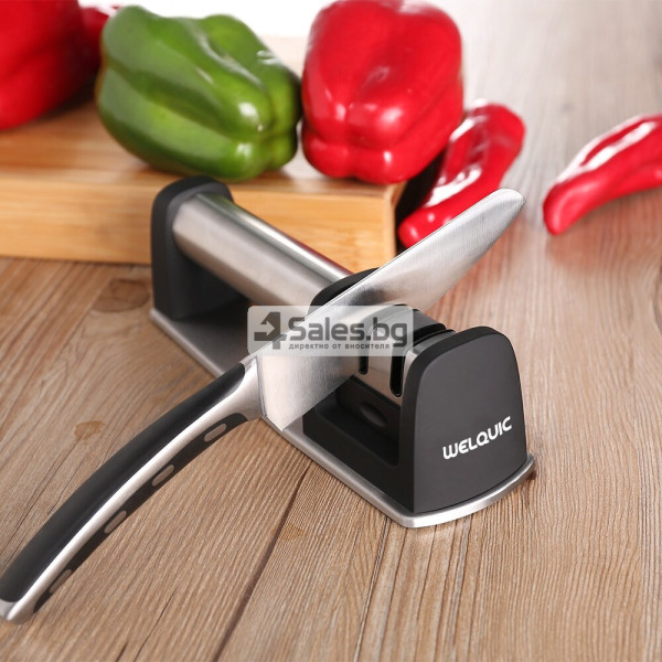 WELQUIC 2 Stage Kitchen Knife Sharpener Диамантено точило за ножове SD341