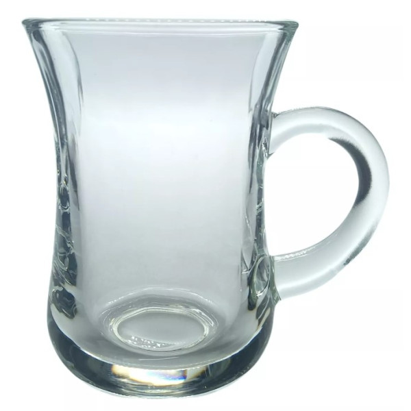 Комплект от 6 броя стъклени чаши, сервиз за кафе или чай, 150ml SD338