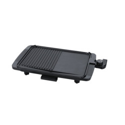 Бездимна електрическа скара Rosberg R51015I, 1500W, 36x26см. плоча с 2 зони на печене, Незалепващо покритие