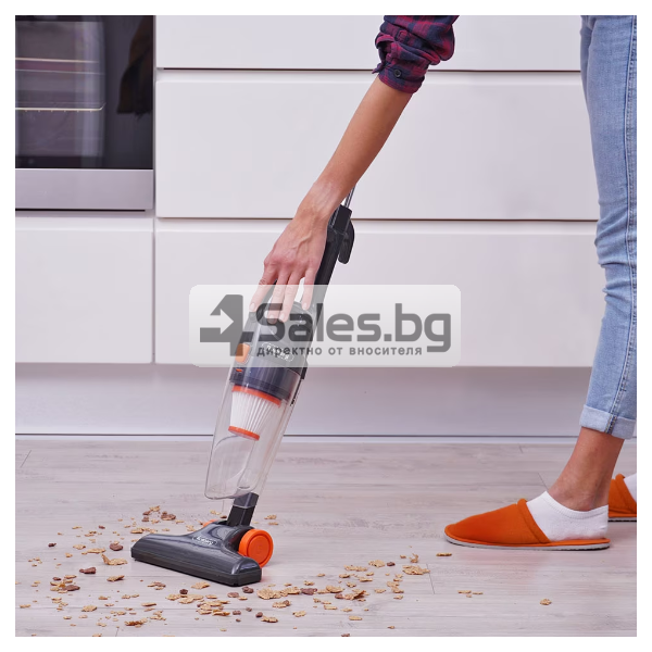 Прахосмукачка вертикална и ръчна 2в1 Rosberg R51001A, 600W, 0.8л., Циклон, Без торба 2