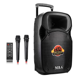Портативна box колона MBA SA-8100 с два микрофона и цветомузика