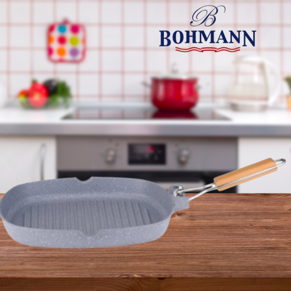 Тиган грил Bohmann BH 1003-28MRB, Mраморно покритие