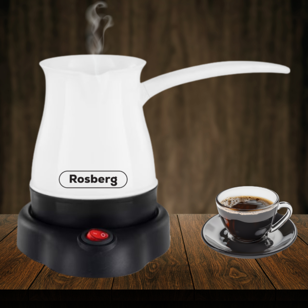 Джезве електрическо Rosberg R51165BS, 600W, 500 ml, Безжична употреба 1