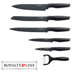 Качествен луксозен комплект Royalty Line RL-MB5S в магнитна кутия 5 бр. ножове+белачка