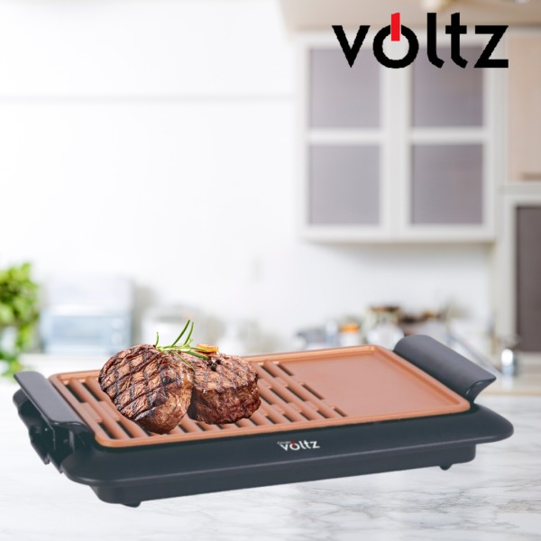 Скара Voltz OV51015J,OV51015O плоча с 2 зони на печене, незалепващо покритие