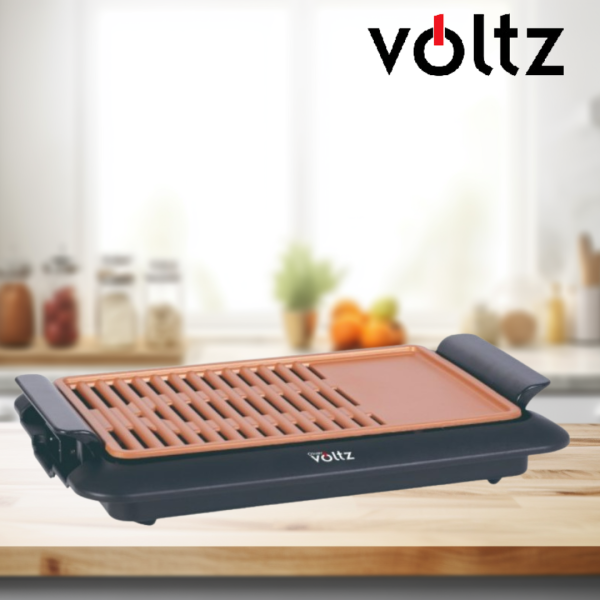 Скара Voltz OV51015J,OV51015O плоча с 2 зони на печене, незалепващо покритие 3