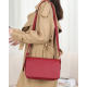 Елегнтна червена дамска чанта в изчистен дизайн в класическо червено ILB-13231 2