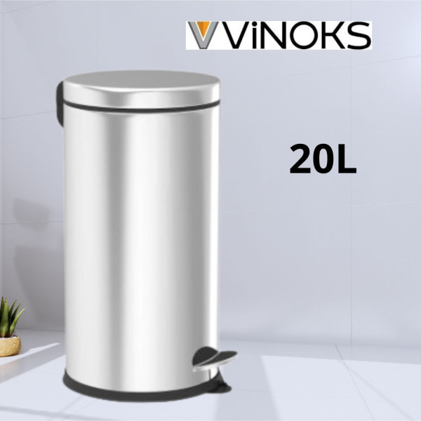 Кофа за смет с педал Vinoks Micro 401400, 3/5/8/12/16/20л., инокс