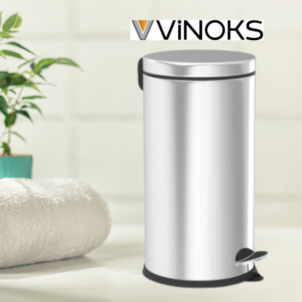 Кофа за смет с педал Vinoks Micro 401400, 3/5/8/12/16/20л., инокс 10 — 4sales Кофа за смет с педал Vinoks Micro 401400, 3/5/8/12/16/20л., инокс 10