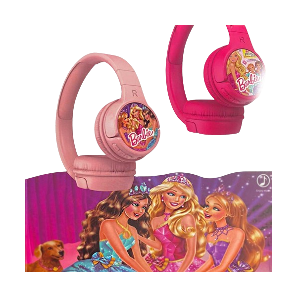 Безжични слушалки с вграден микрофон Barbie, сгъваеми и регулируеми EP22