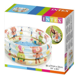 Детски надуваем басейн със забавни животинки