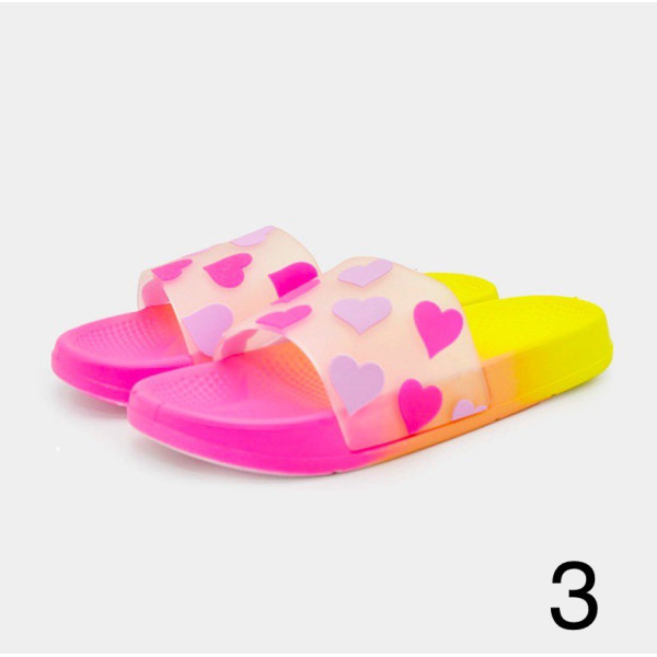 Дамски плажни чехли с ярък и многоцветен стил D615