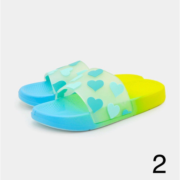 Дамски плажни чехли с ярък и многоцветен стил D615