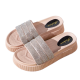 Изискани дамски плажни чехли със завладяващ блясък D5521 2
