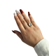Дамски пръстен от медицинска стомана с голям камък за изискан шик 1