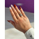 Сребрист дамски пръстен от медицинска стомана с интересен дизайн и декоративни елементи 5