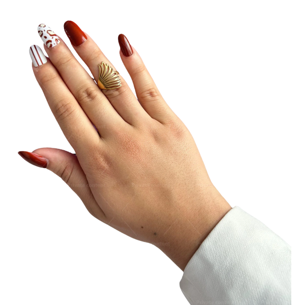 Късметлийски дамски пръстен от неръждаема стомана - крилото на феникса