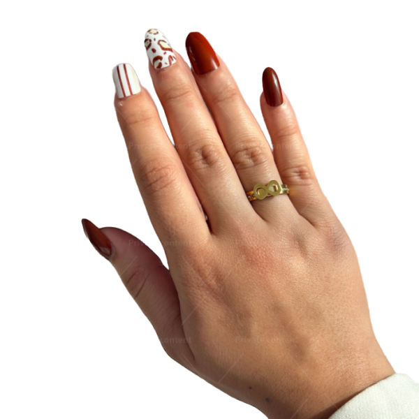 Дамски пръстен от медицинска стомана със символ на безкрайната любов 1