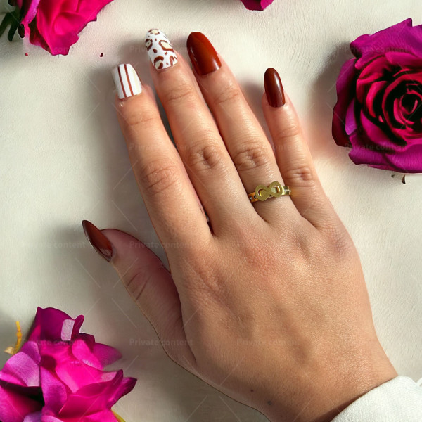 Дамски пръстен от медицинска стомана със символ на безкрайната любов 2