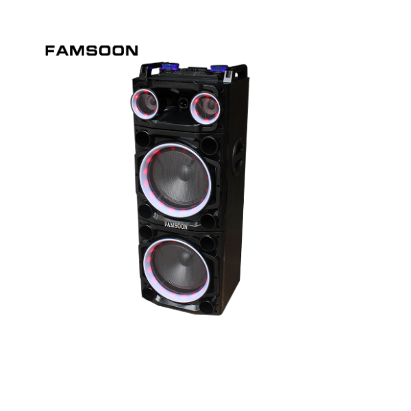 Колона с двоен бас Avcrowns CH6210 2 x 10" PA Speaker +Bluetooth +USB/SD/FM +LED 8