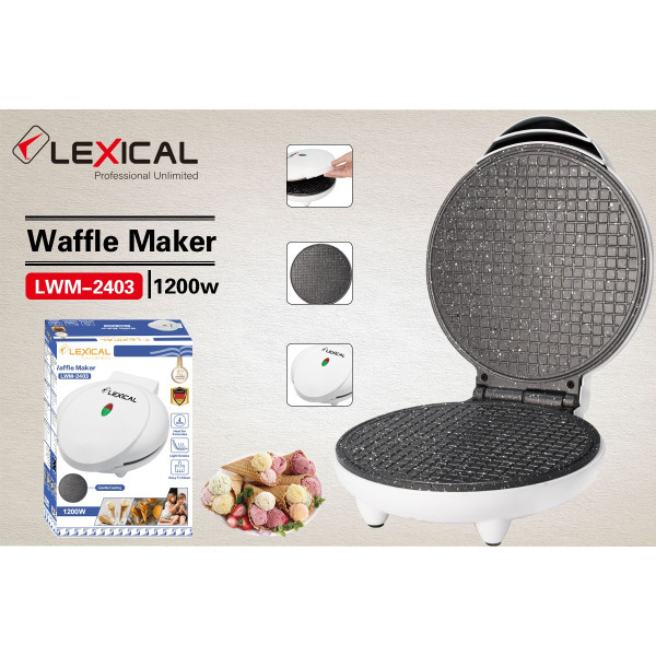 Кръгъл уред за приготвяне на гофрети Lexical LWM-2403