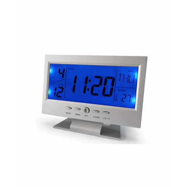 Електронен цифров часовник с акустичен алармен сензор,LED дисплей DS-8082 TV347 4