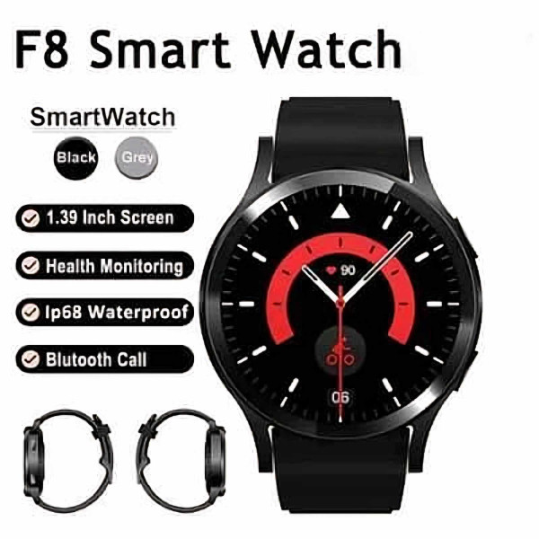 Спортен смарт часовник Watch F8,пълен сензорен екран,спорт,фитнес, силикон Bluetooth