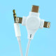 Универсален аудио кабел 3,5 mm към 2 Lightning+Type-C,Bluetooth връзка,AUX RC-008 2