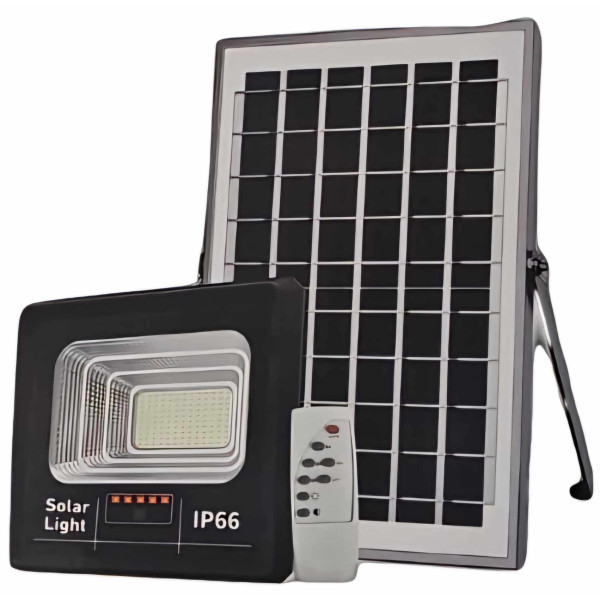 Комплект соларна лампа с дистанционно и соларен панел, 300W мощност,IP66 6